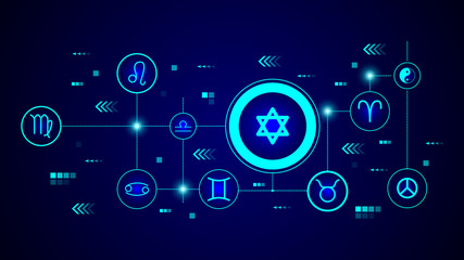 star of David icon. From Web set