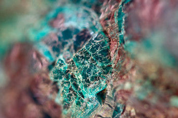 Turquoise natural texture from natural material. Crystals. Macro. Abstract background