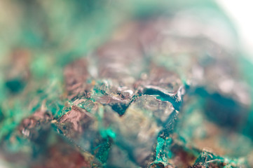 Turquoise natural texture from natural material. Crystals. Macro. Abstract background