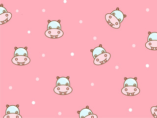 cute hippo background