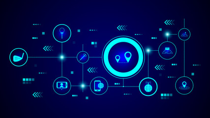 distance between pins icon. From Web set