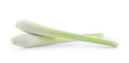 Lemongrass on a white background