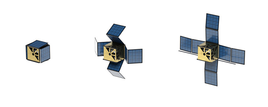 D&eacute;ploiement panneaux solaires Cubesat
