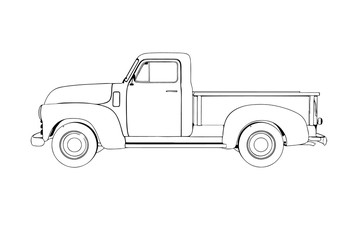 sketch pickup vector © Dzmitry