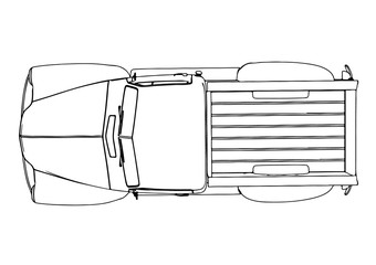 sketch pickup vector