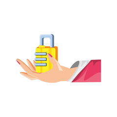 safe secure padlock isolated icon