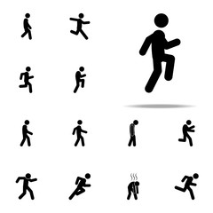 run, walking icon. Walking, Running People icons universal set for web and mobile