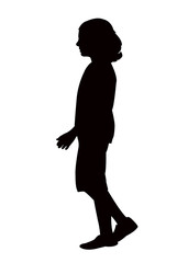 Fototapeta na wymiar a boy body silhouette vector