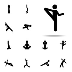Fototapeta na wymiar exercise, flexible icon. yoga icons universal set for web and mobile
