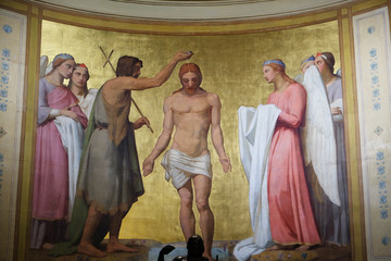 Baptism of the Lord, Notre Dame de Lorette in Paris, France 