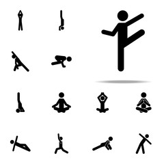 exercise, flexible icon. yoga icons universal set for web and mobile