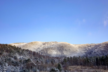 飯田高原　雪景色