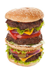 Super sized hamburger