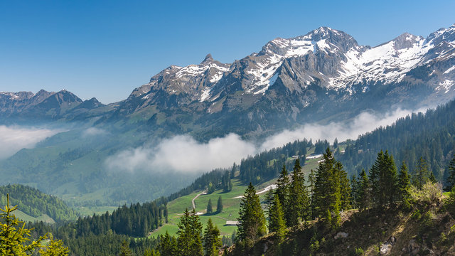 Switzerland, Scenic view on Alps near Melchsee-frutt