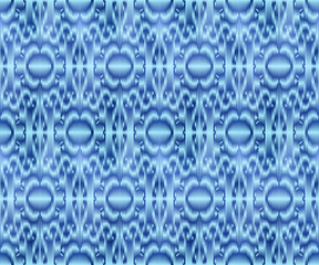 Indigo dyed textile seamless pattern. Repeatable ikat style background.