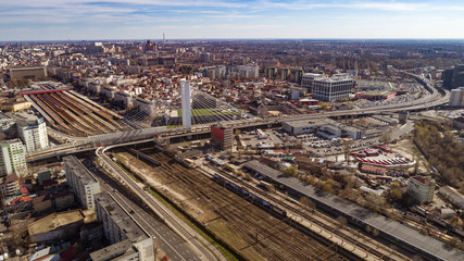 Fototapeta premium Panoramiczny widok na Bukareszt