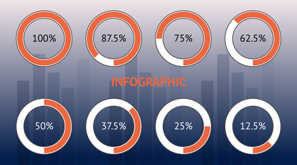 Infographic design in illustrator for meeting