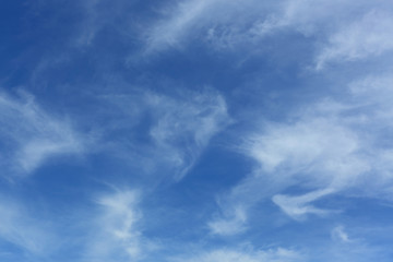 white cloud on blue sky weather background