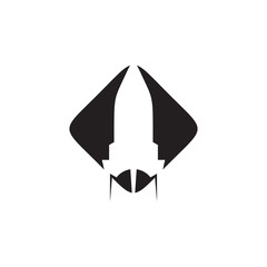 Rocket icon logo design