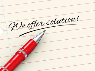 Obraz premium 3d pen on paper - we offer solution