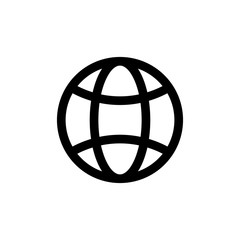 Interneticon simple flat style outline vector sign