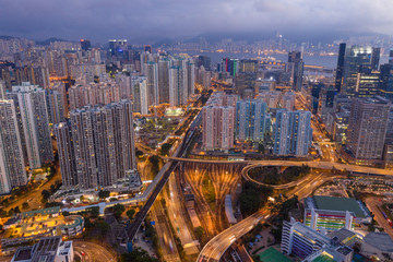 Hong Kong city night