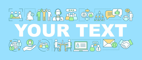 Teamwork word concepts banner