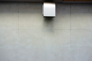 Exterior wall under repair 