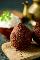 kibbeh, a typical levantine dish