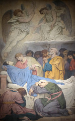 Fresco in the Saint Sulpice Church, Paris, France 