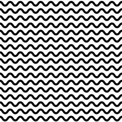 Wave Seamless Pattern. Sea background