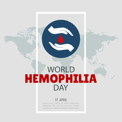 Vector Illustration on the theme World Hemophilia Day. For a poster and banner.