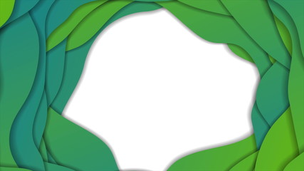 Fototapeta premium Green blue abstract corporate wavy background