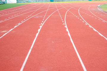 Running track rubber lane