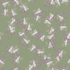 Field camouflage of various shades of green, brown and white colors