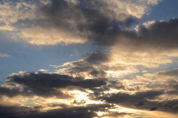 CLOUDS, PLANE, 