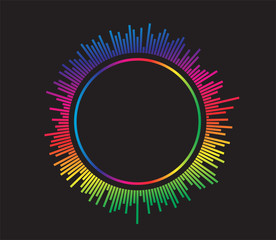 line soundwave abstract background