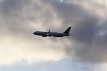 CLOUDS, PLANE, 