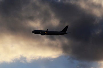CLOUDS, PLANE, 