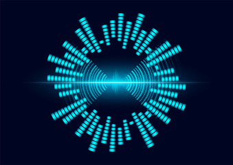 line soundwave abstract background