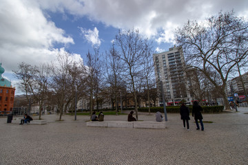 ampo Pequeno square in Lisbo