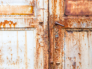 Alte verrostete Haustür