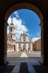 Fototapeta na wymiar the Basilica della Santa Casa in Italy Marche