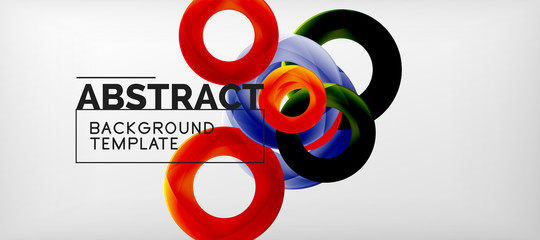 Vector circles abstract background