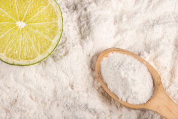 Lemon and baking soda - Citrus × limon