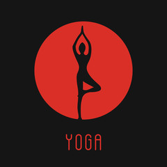 Vector yoga illustration