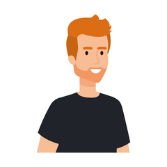 young and casual man character