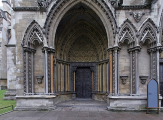 Ancient architecture entrance door