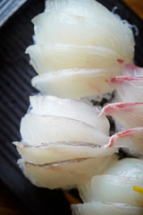 Sashimi, fresh raw fish 