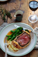 Beef Wellington Christmas dinner